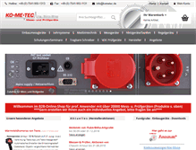 Tablet Screenshot of kometec.de